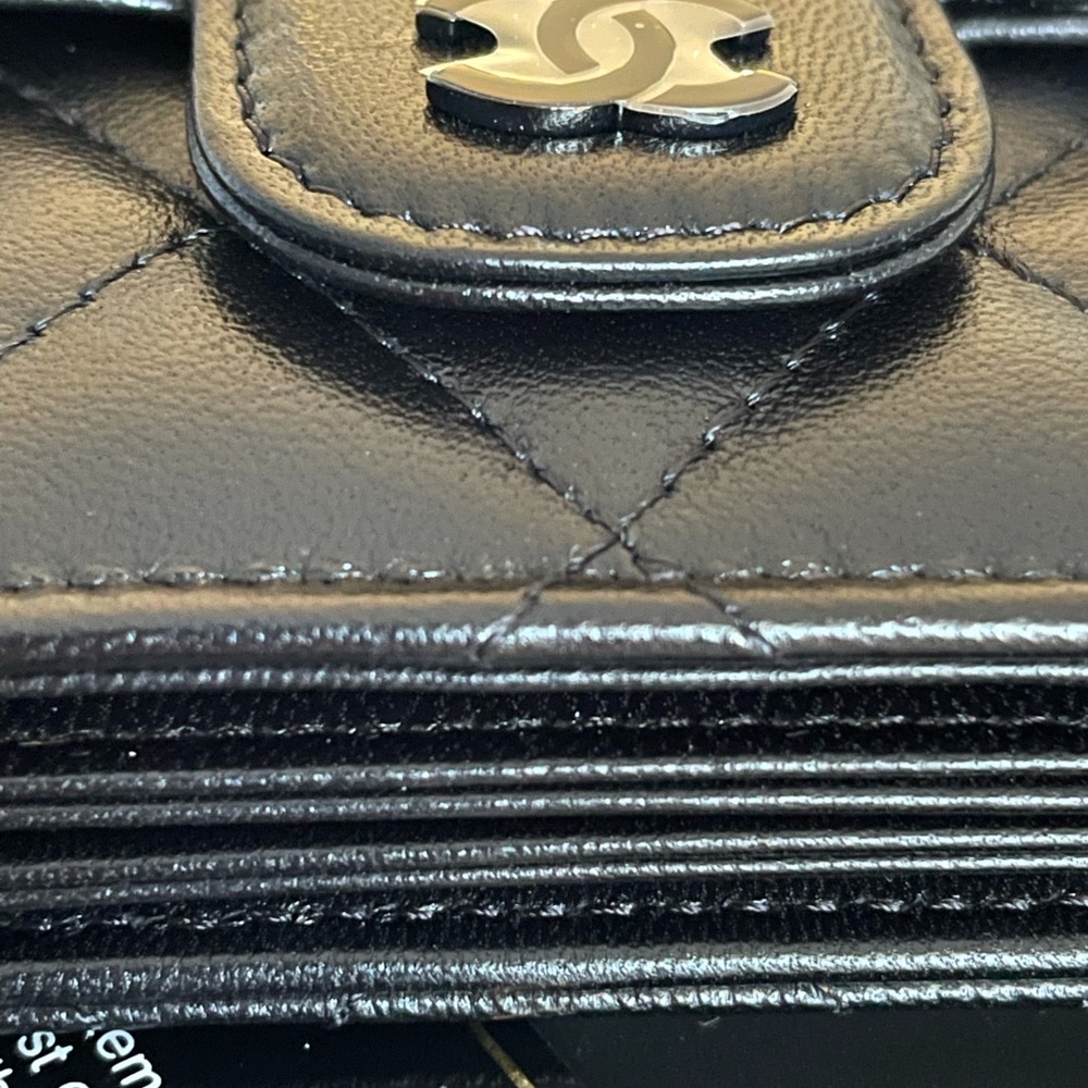 NEW Chanel So Black Mini Woc Cardholder 21B Bag - Picture 8 of 15